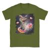 Space Capybara Riding Donut Galaxy Capybaras TShirt Summer  Cotton T Shirts For Unisex Fashion Tshirt Short Sleeves Y2K Funny Tops