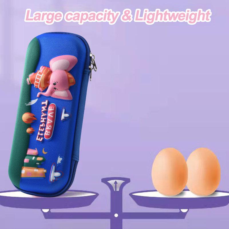 3D Cartoon EVA Pencil Case Unicorn 2 Layer Kawaii Waterproof Pen Box for Girls Student Colored School Supllies Cute Stationary Bag Gifts