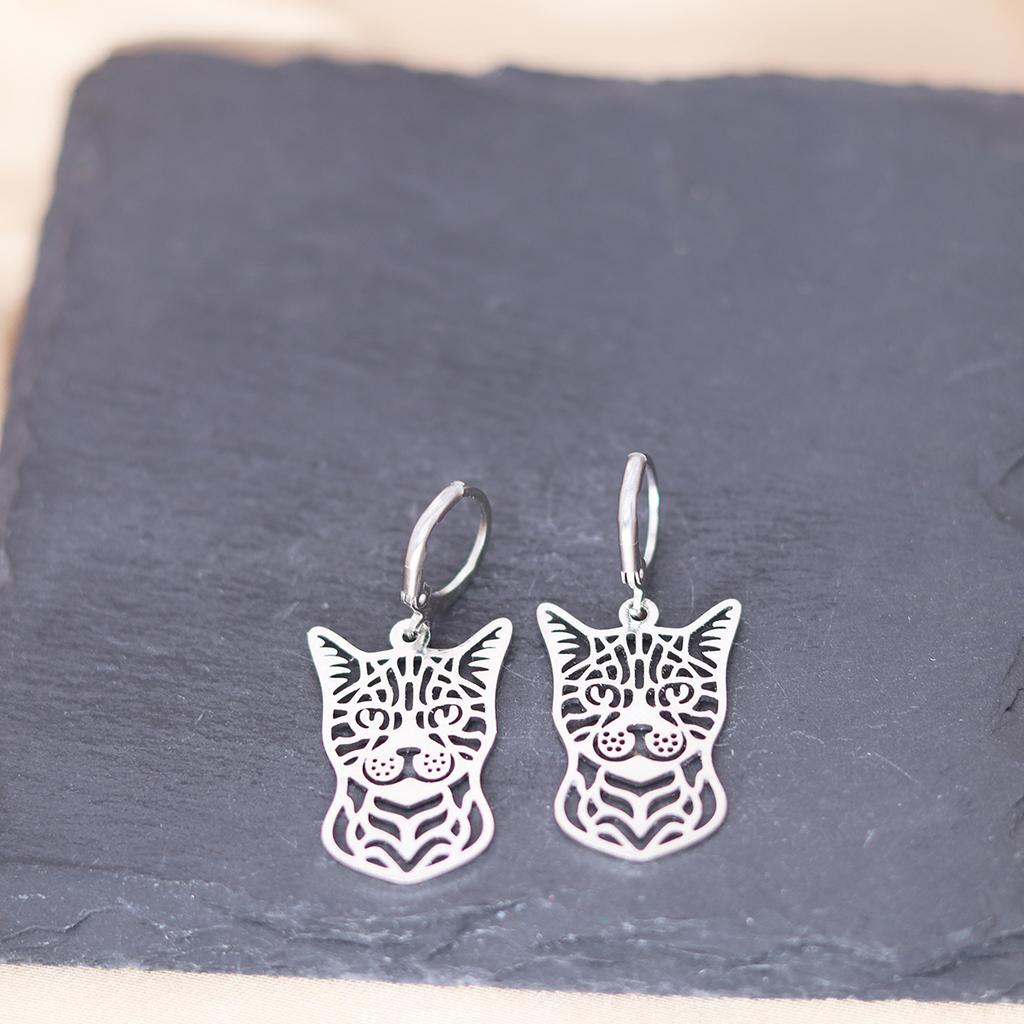 Kinitial Stainless Steel Death Moth Sun Moon Snake Mushroom Cactus Hamsa Hand Horse Earrings For Women Trendy Piercing Jewelry