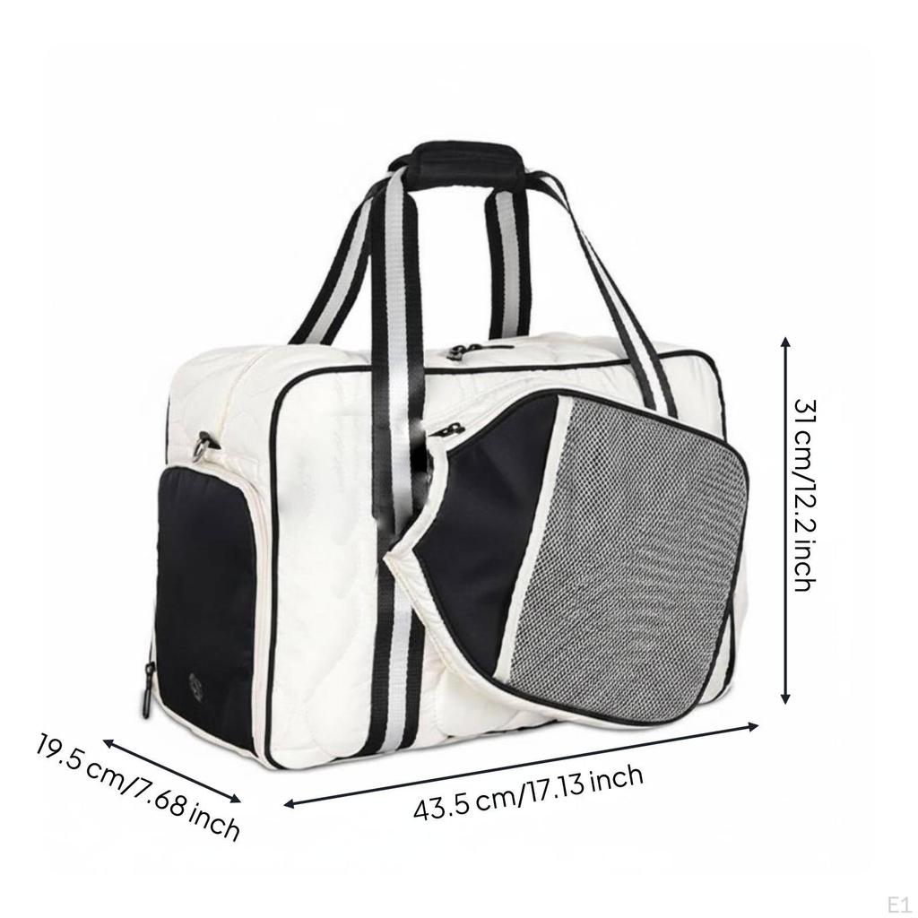 Tennis Backpack Lightweight Racket Bag MultiWay Carry Athletic for Women, Men,