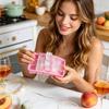 Silicone Large Ice Cube Tray Mold Flexible Non-Stick Ice Maker with 15 Large Square Compartments for Home Kitchen Freezer Use