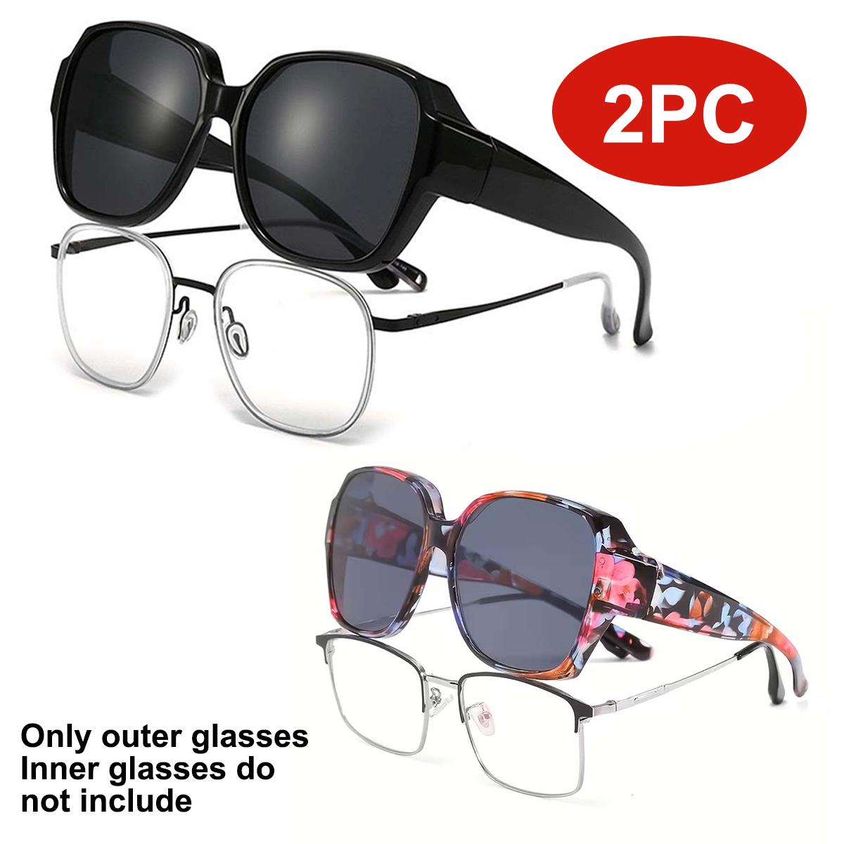 

Sunglasses Fit Over Glasses for Men Women, T01 Wrap-Around Glasses UV400 Protection for Driving and Outdoor