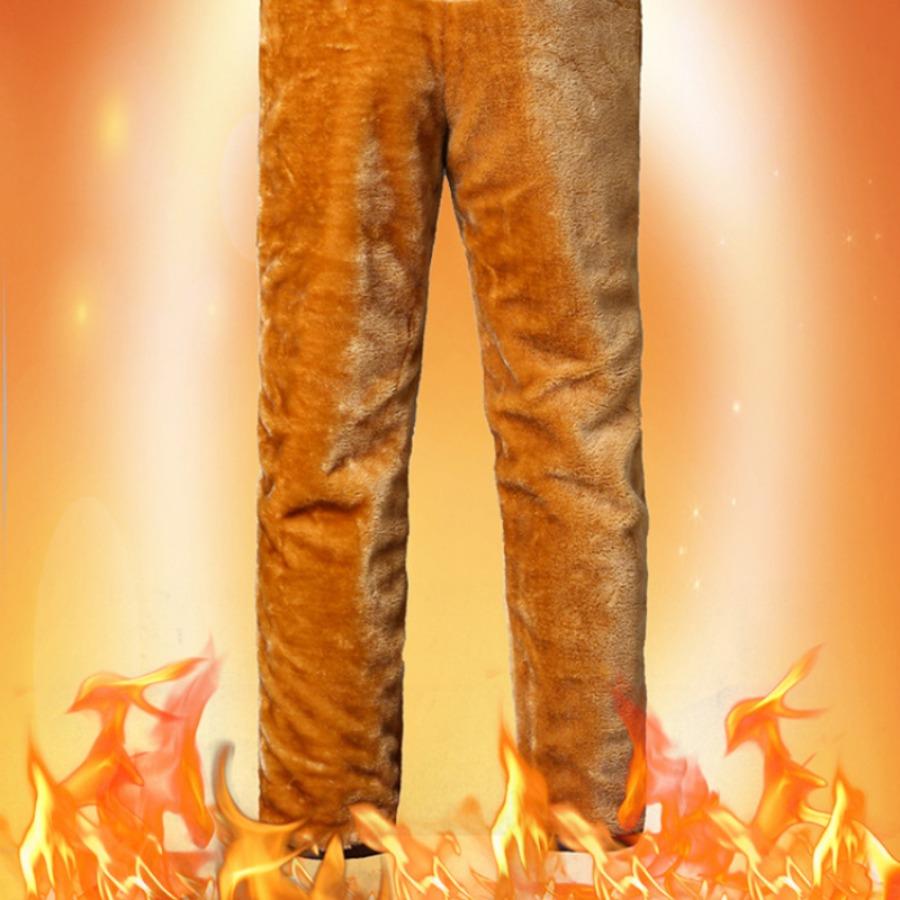 Pantaloni da Uomo in Pelle Autunno Inverno con Vita e Ginocchia Imbottite, Pantaloni Casual