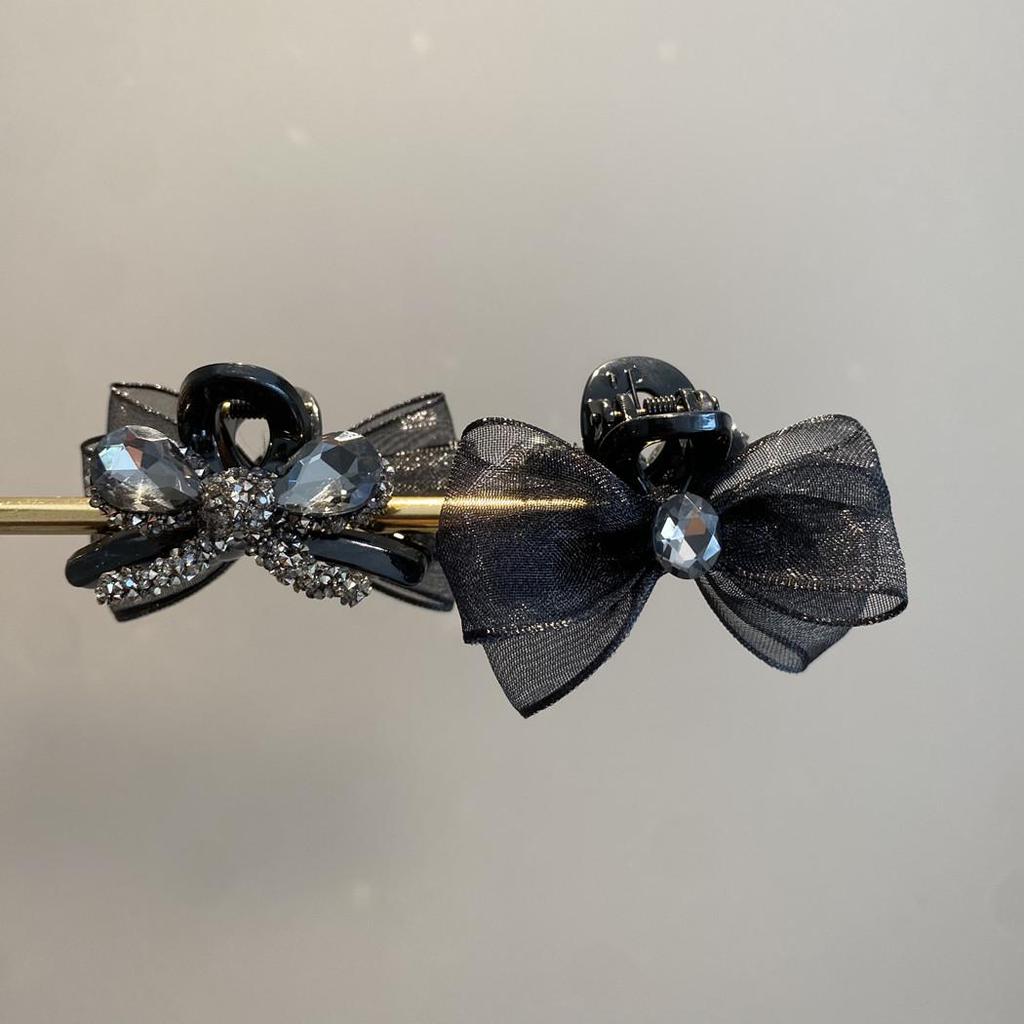 Double-Sided Mesh Bow Claw Clip for Women