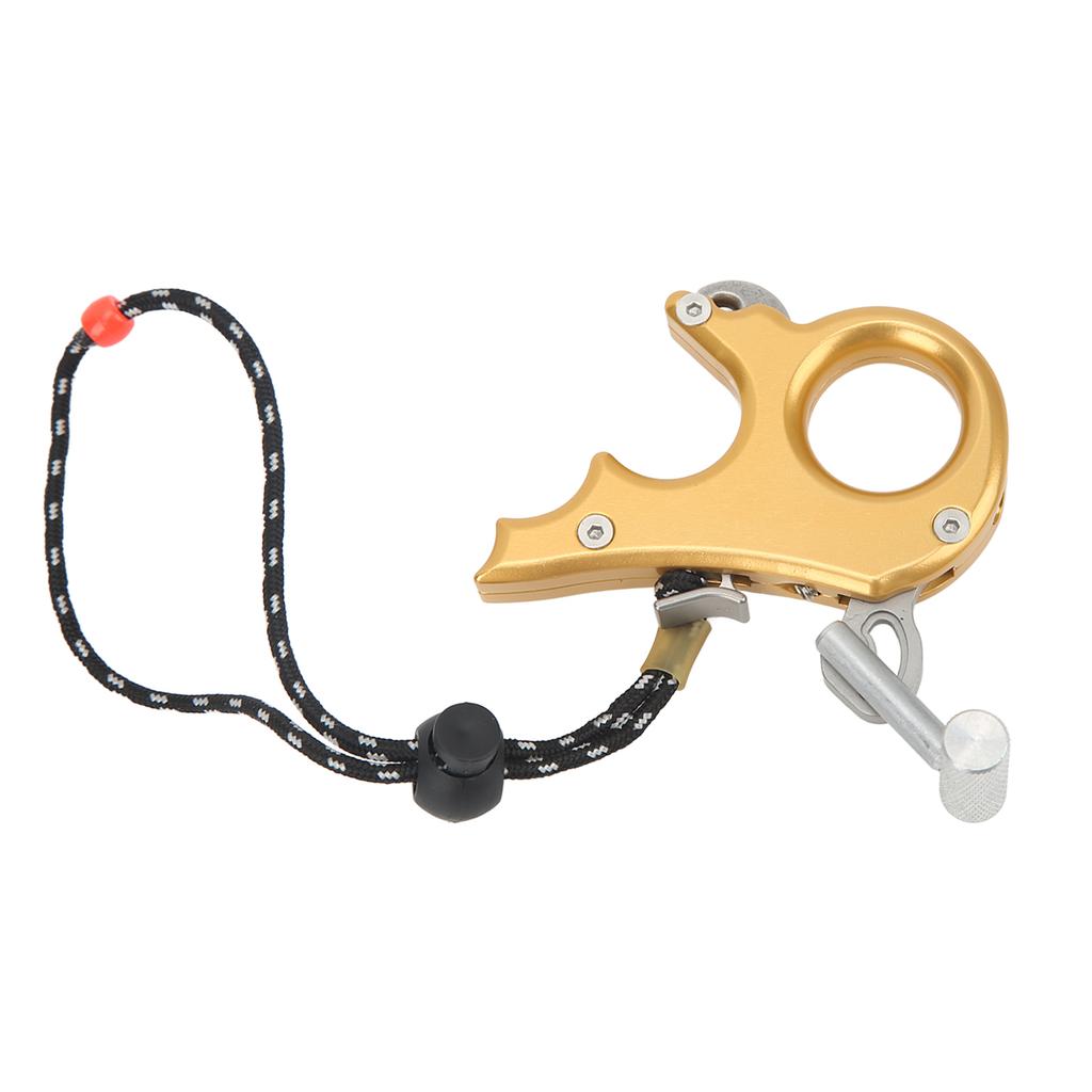 Archery Thumb Trigger Aluminum Alloy Compound Bow Release Aids 3 Finger Grip Caliper for Outdoor Hunting Shooting