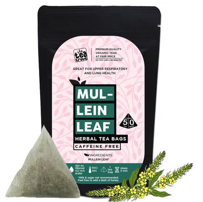The Tea Trove Bylinný Podběl Detox Plíce - 50 Pyramidových Sáčků v Znovuuzavíratelném Sáčku - List Bez Kofeinu | 50 Gramů