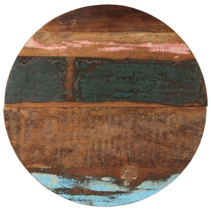 VidaXL Dessus de Table Rond Remplacement de Table Dessus de Table de Rechange Table Basse 70 cm 25-27 mm Bois de 286039
