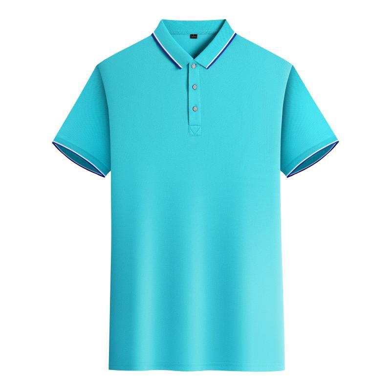 Unisex Summer Short-Sleeved Polo Shirts: Ideal for Work Uniforms, Group Events, DIY Customization & Everyday Wear.