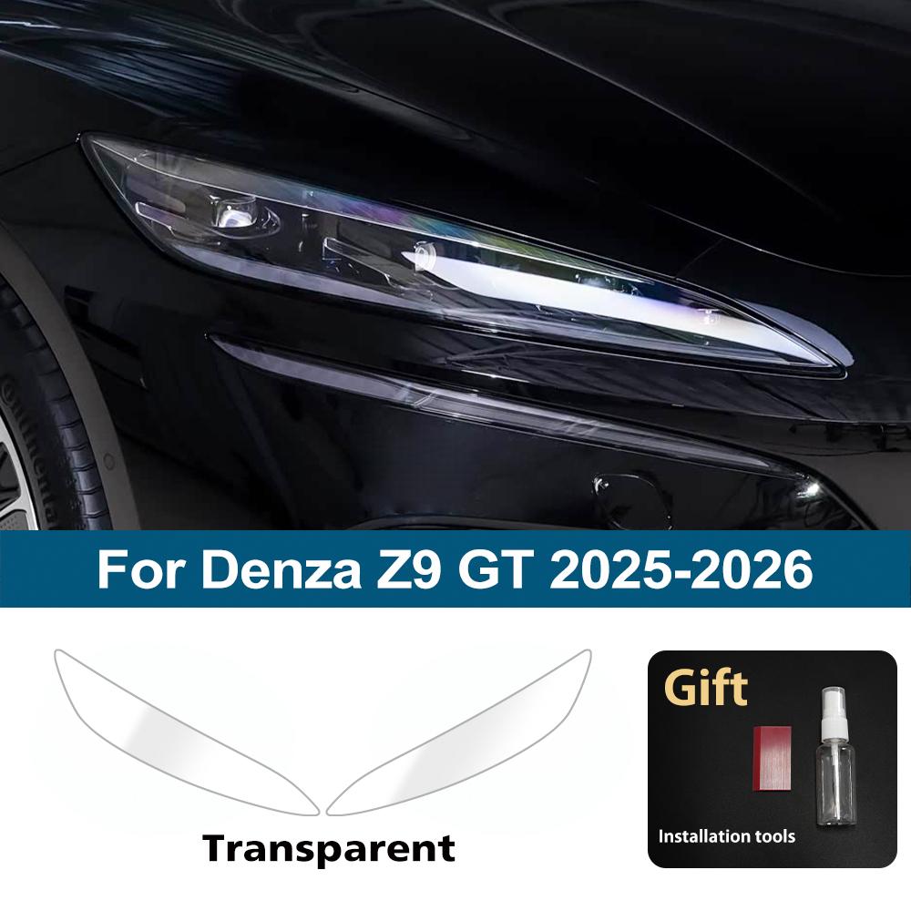 

Custom Fit TPU PPF for Denza Z9 GT 2025-2026 High Gloss Smoke Black Pre Cut Headlight Protective Film Anti-Scratch Vinyl Wrap For Z9 GT 25-26 CLR