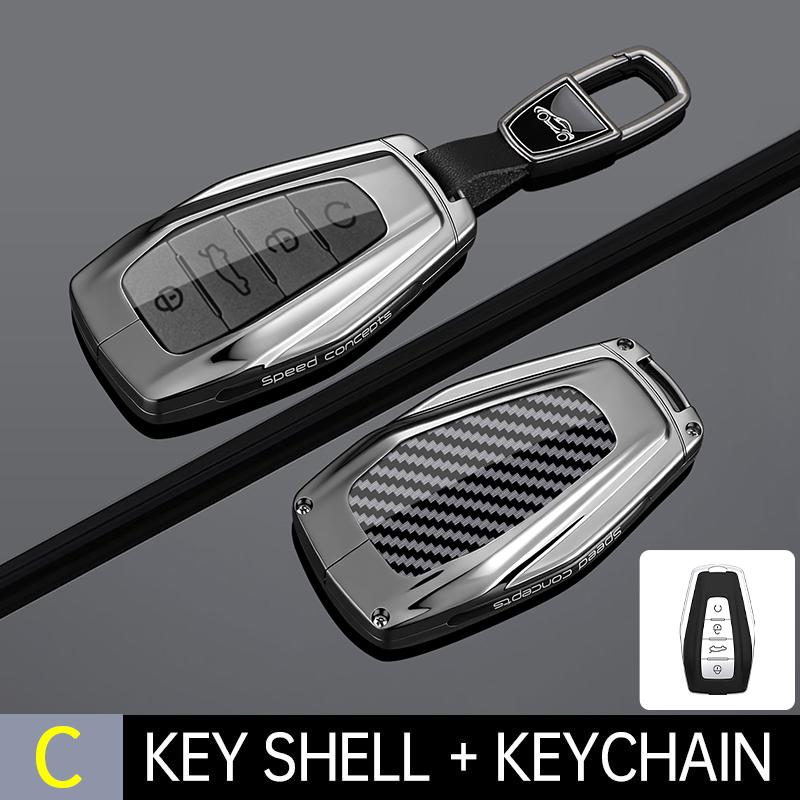 4 Buttons Metal + Silicone Car Key Case Cover Shell For Renault Grand Koleos Geely Coolray X6 Emgrand   Accessories