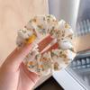 Cotton Floral Scrunchies Rubber Hair Accessories Fashion Elastic Hair Rubber Band