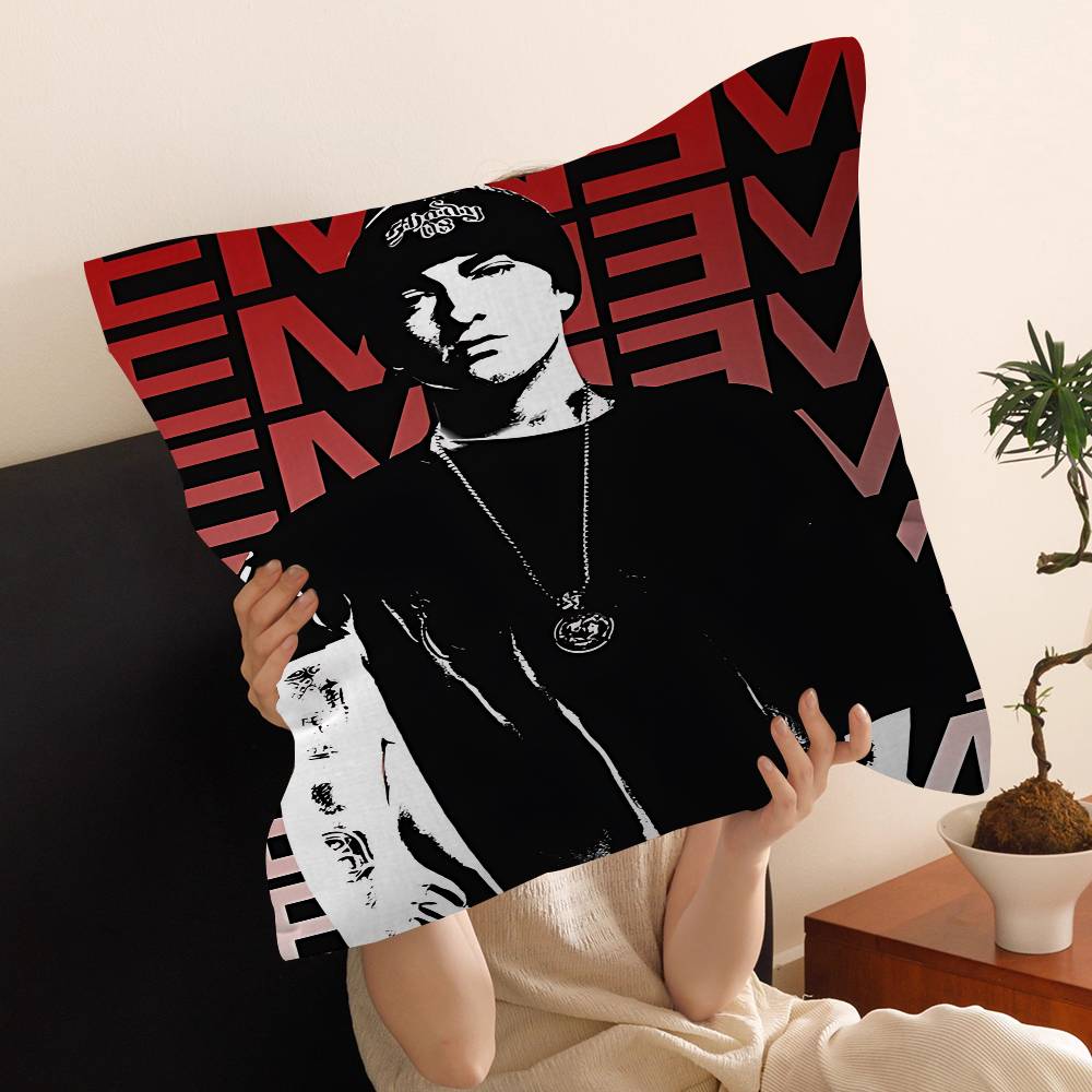 Rapper Singer E-Eminem Pillow Cushion Cover Pillowcase Living Room Sofa Home Decor Customized