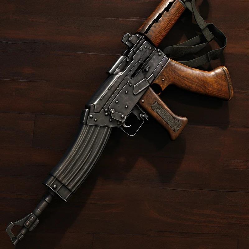 1Pcs Bar Interior Paintings Gun Picture On the Wall Decororation Living Room Rifle Poster Home Decor Canvas Painting AK47 Art