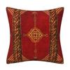 Kissenbezug inspiriert von türkischen Teppichen: Traditionelles Medaillonmuster in sattem Rot & Marineblau Böhmische Wohnkultur Kissenbezug