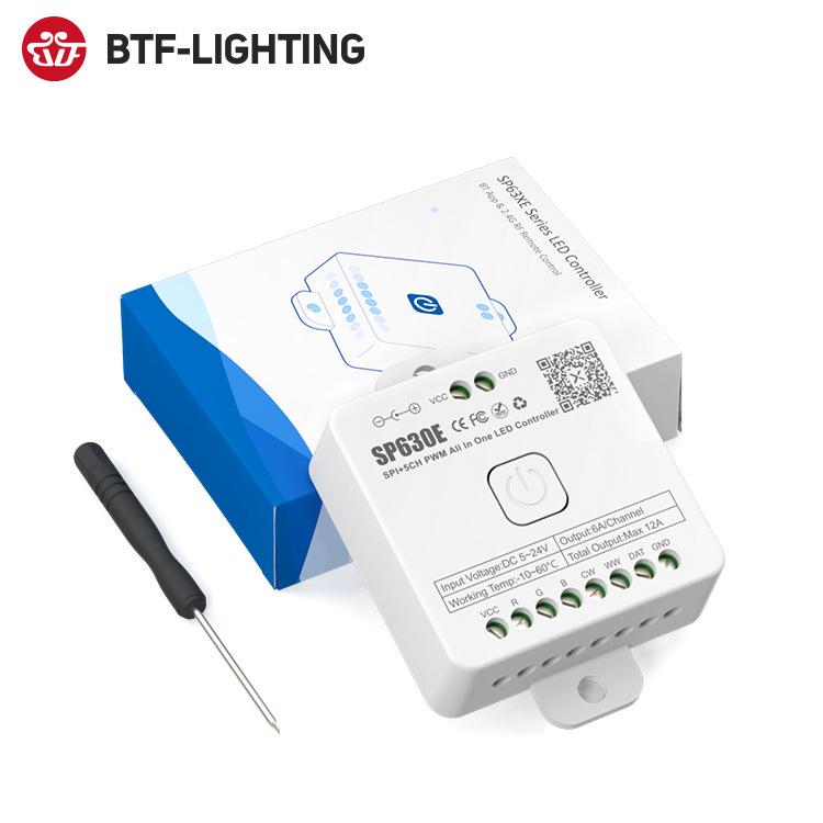 SP Controller RGBIC Light Strip with Bluetooth, WiFi, and Music App (Models 105/06/07/08/110E)