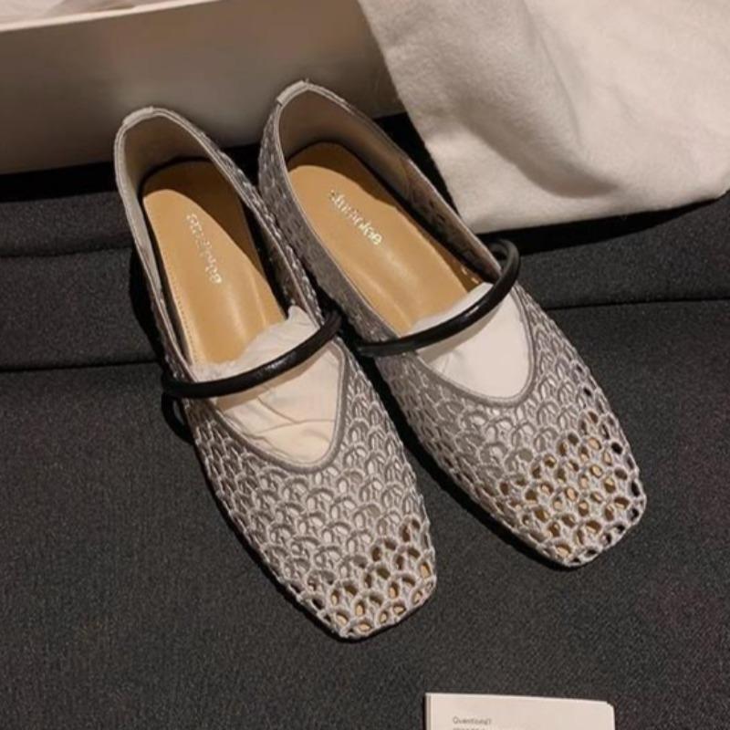 

Fashion Women Summer Hollow Flats Shoes 2025 New Loafers Shoes Fashion Mesh Sneskers Casual Sport Sandals Brand Dress Sandalias De Mujer 40 серебряный