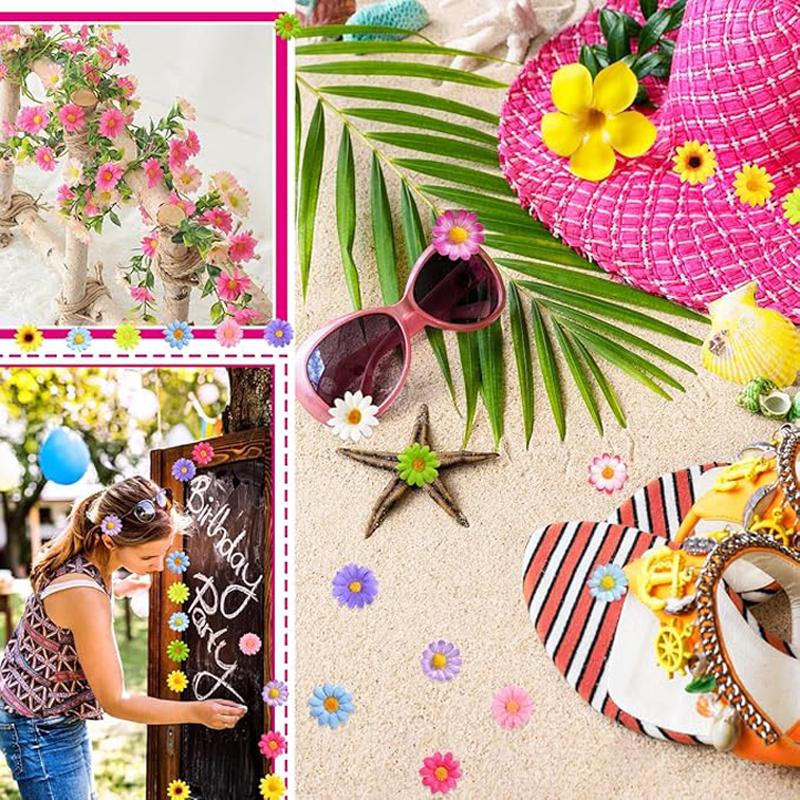 100pcs Mini Dasiy Artificial Flowers Head Wedding Decoration for Home Decor DIY Wreath Gift Box Scrapbooking Craft Fake Flower