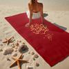 Wydad AC Football Club Emblem Microfiber Beach Towel, Lightweight And Quick-Dry, for Summer Travel, Beach Essential, Swimming Pool