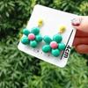 Women's Colorful Resin Flower Drop Earrings Cute Sweet Summer Party Dangle Earrings Fashion Jewelry