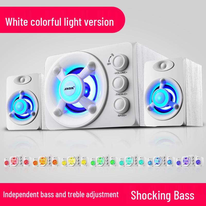 Universal Bluetooth Wired Desktop Speaker with Creative Design