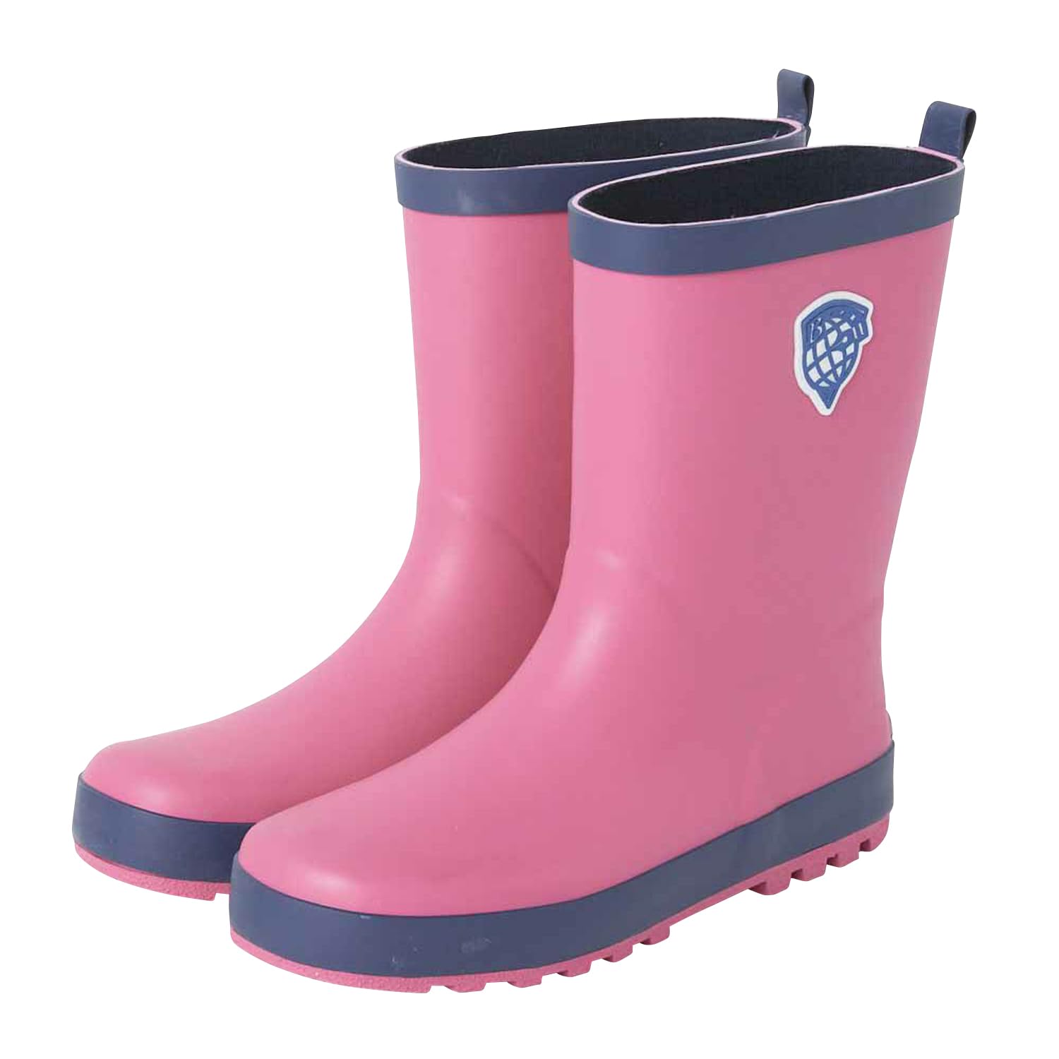 

Rain boots with for boys and pink [Beams School] reflectors, waterproof, girls, 121490, розовый