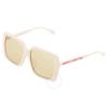 Gucci Brown Square Ladies Sunglasses Gg0567san 006 58