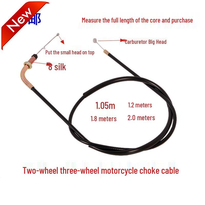 

Choke Cable for Futian, Zongshen, Lifan 110-200cc Trikes Choke Cable 1.05m