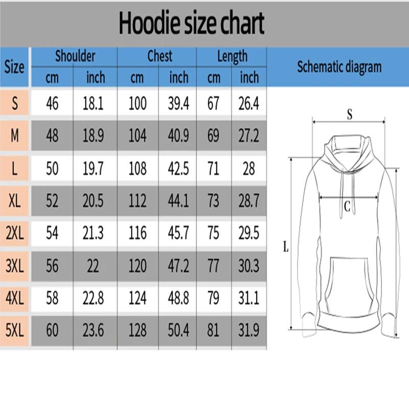 Men's Popular Chainsaw Hooded Sweatshirt Printed Hoodie Long Sleeved New Top Cartoon Print Gothic Streetwear 2024