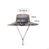 Cooling Fan Hats 3 Speeds Sun Hat for Sports Garden Travel Beach Climbing