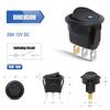 12PCS Round Toggle LED Switch 12V Car Truck Rocker On-Off Control Rocker Toggle Switch 3Pins 12V 20A On Off Switch SPST