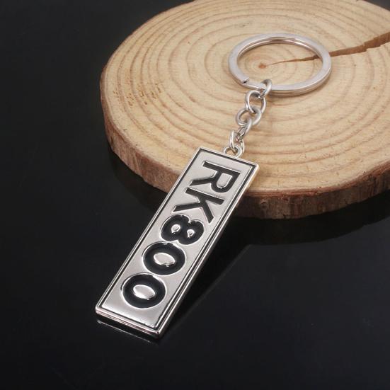 Keychain Pendant Zinc Alloy Durable Letter Dog Plate Charm Keyring Doors Backpacks Handbags Pendant Key Accessory