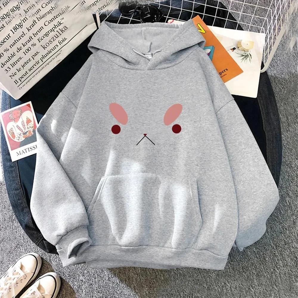Anime Bee And Puppycat Unhappy Face Cute Graphic Print Hooded Men Women Hoodies Aesthetic Trendy Sweatshirt Unisex Streetwear