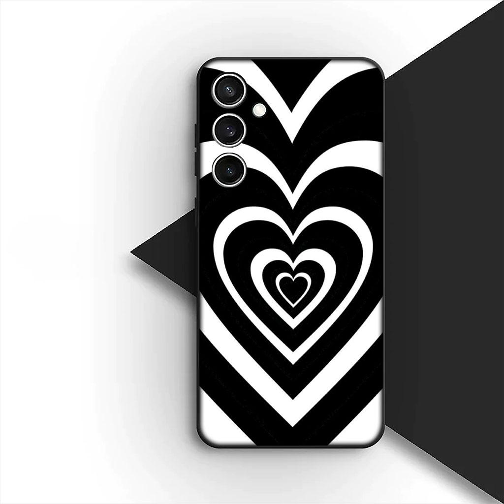Phone Cover for Xiaomi Redmi Note 14 13 Pro Plus ProPlus 14C 13c Pro+ 5G Soft Silicone Case Star Dark Red Heart Love
