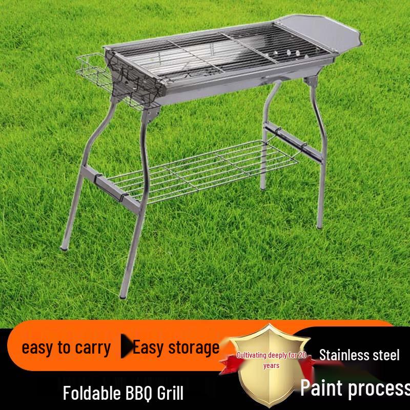 Beifu Stainless Steel Charcoal BBQ Grill with 15-Piece Set
