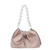 This Year, the Popular Small Bag Women's 2025 New Niche Light Luxury Pleated Cloud Bag Fashionable Pearl Chain Messenger Bag