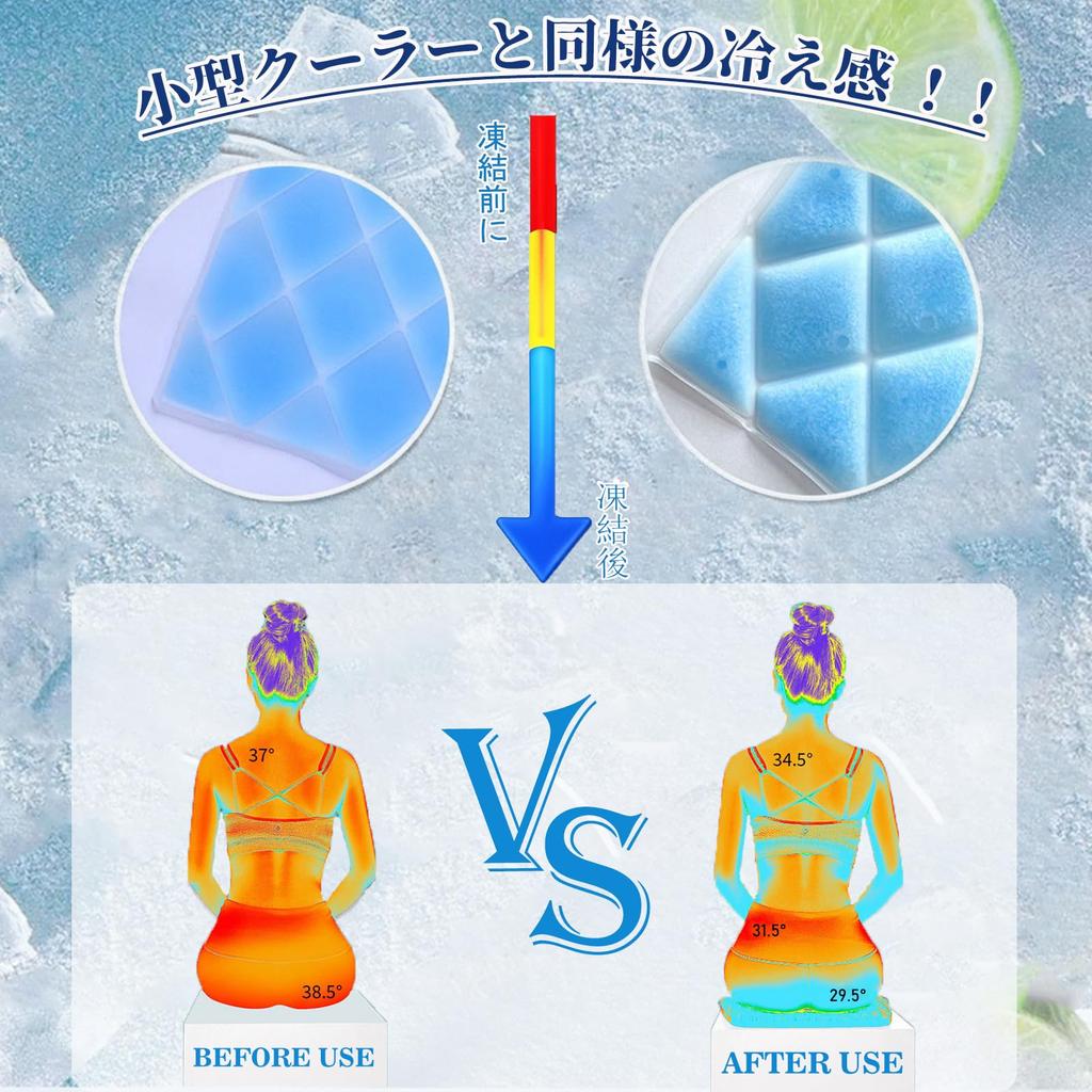 Ice Ice Heatstroke Cooling Freezes Naturally At Cooling No Heat For Adults and Children Pillow, Pack, Prevention, Mat, 28°C, Pad, Condensation,