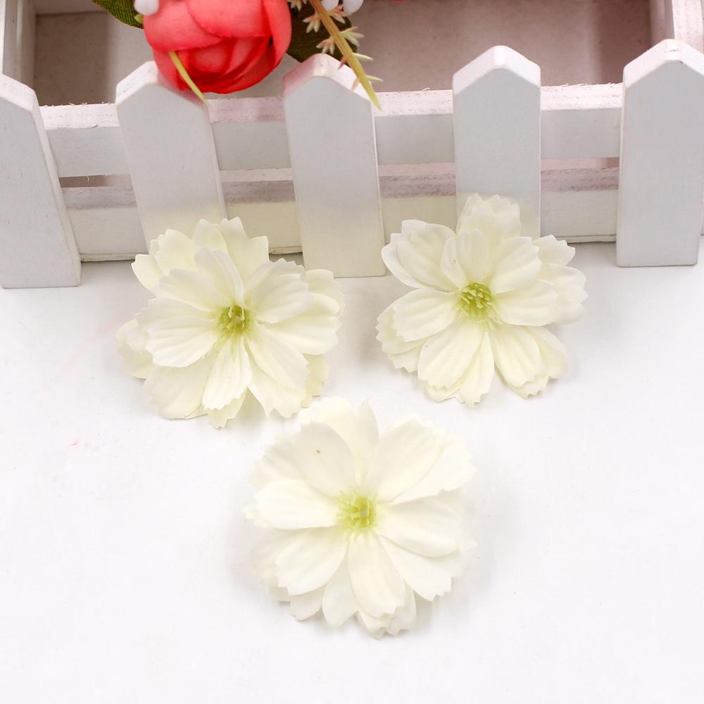 

10/20Pcs Mini Artificial Flowers Silk Fake Flower Head Wedding Home Decoration Bride Hair Brooch Wreath DIY Craft Gift Accessory 10Pcs