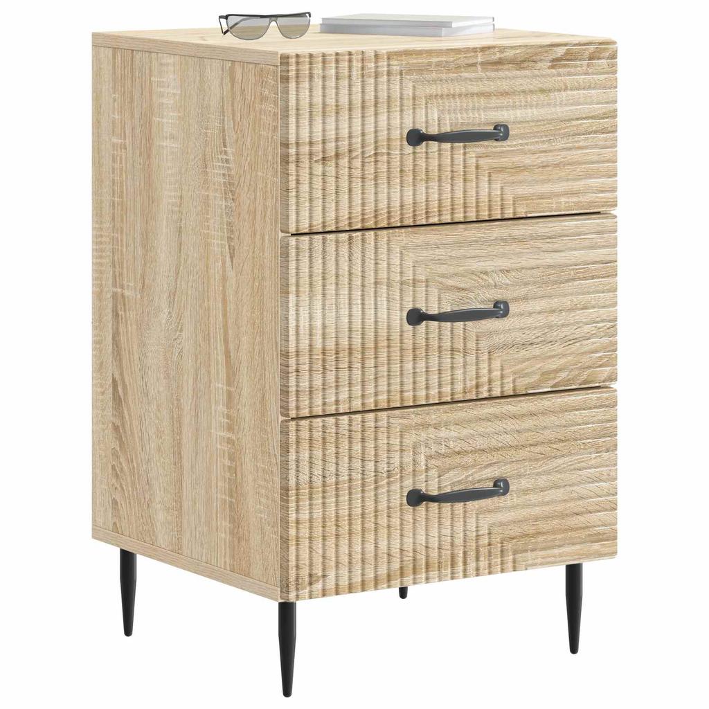 Nightstand Sonoma Oak 43 X 41 X 66.5 Cm Engineered Wood
