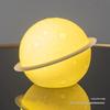 Astronaut Night Light Planet Lamp: Luminous Moon Ornament for Bedroom Decor, Gift, or Souvenir with Silk Flower.