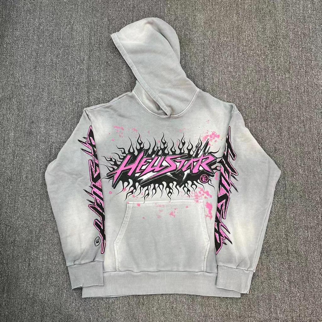 24FW Amerikanischer Retro Hellstar Studios Unisex Hoodie & Jogginghose