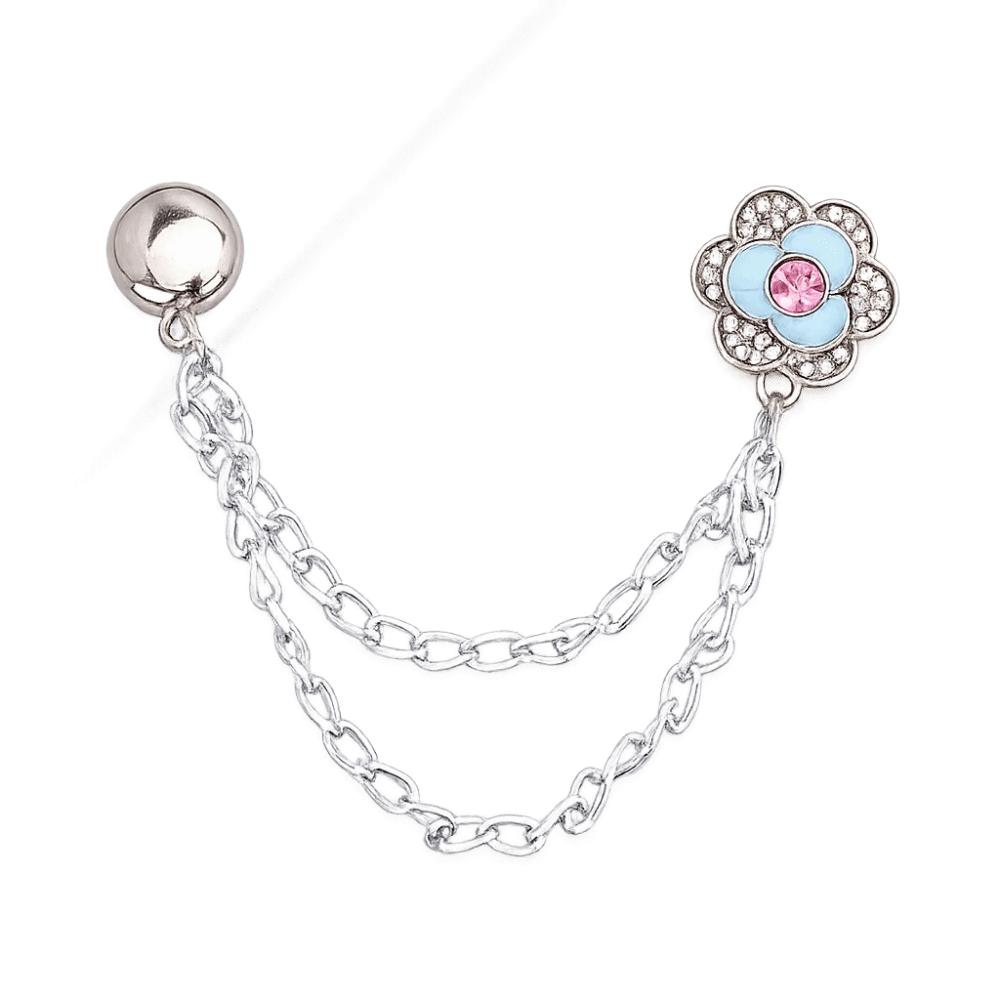 Adjustable Chain Metal Buttons Clip Seam Free Cuff Fixing Magnet Pin Clothing Magnetic Clasp  Pants