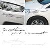 Universele Persoonlijkheid Engelse Letter Handtekening Auto Stickers Zwart/Wit Vinyl Decal Waterdichte Auto Decoratie