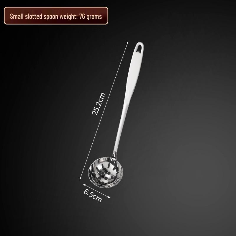 304 Edelstahl Suppenkelle mit langem Griff und Abtropflöffel Set