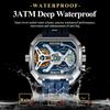 Luxury Men Wristwatch Date Week Luminous LED Quartz Man Clock Silicone Strap Electronic Dual Time Fashion Men's Watches