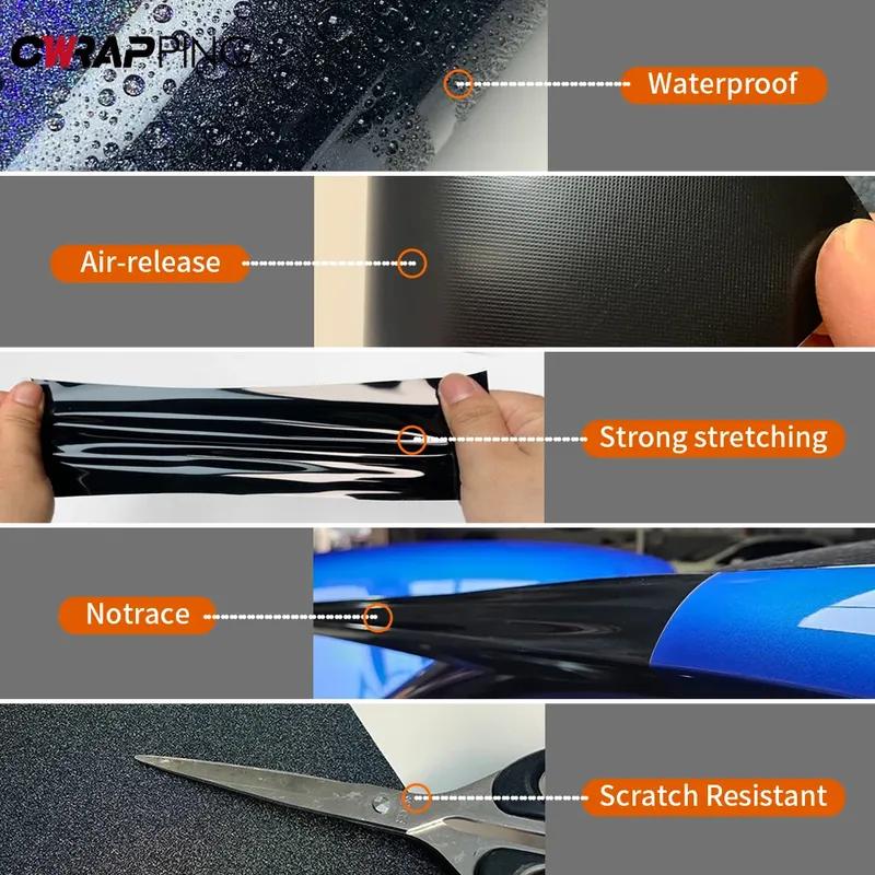 Rainbow Laser Car Wrap Waterproof Vinyl Film Self-Adhesive SUV Truck Exterior ization UV-Proof Film for Car Accessories