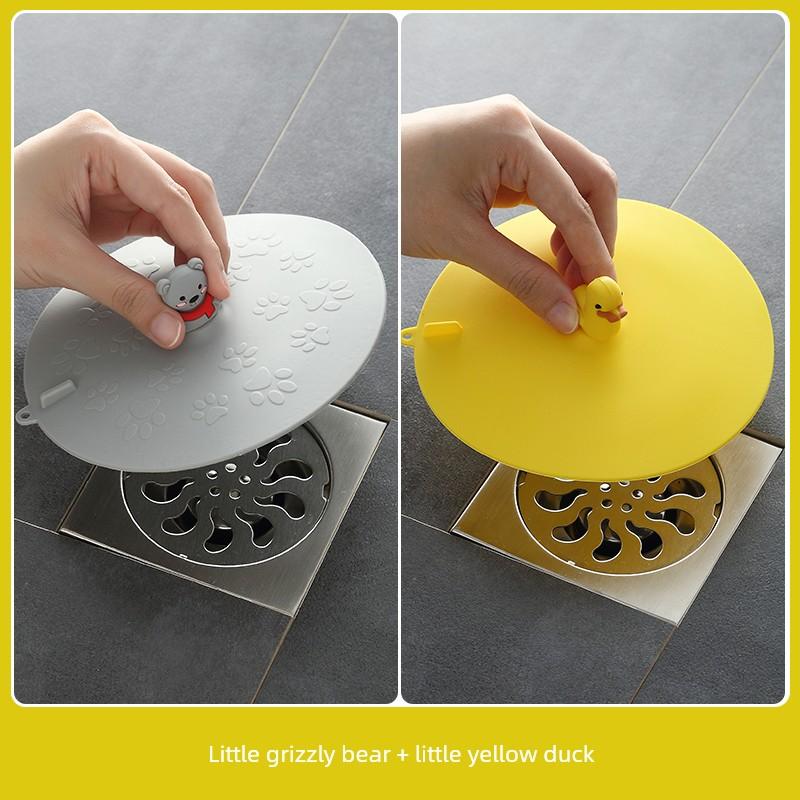 Floor Drain Anti-Odor Silicone Mat, Sewer Plug to Prevent Odor Return, Bathroom Anti-Odor Sealing Cover, Toilet Anti-Insect Device