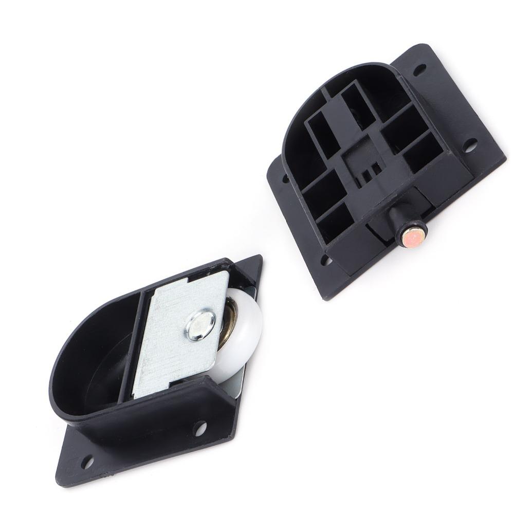 Black Sliding Door Wheel Smooth Sliding Door Pulley Durable Sliding Door Roller Closet