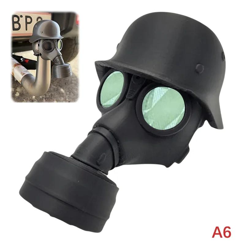 5stylesTrailer Hitch Cover with Steel Helmet and Gas Mask 3D Printed Trailer Hitch Ball Cover Prevent Receiver Tube From Rusting