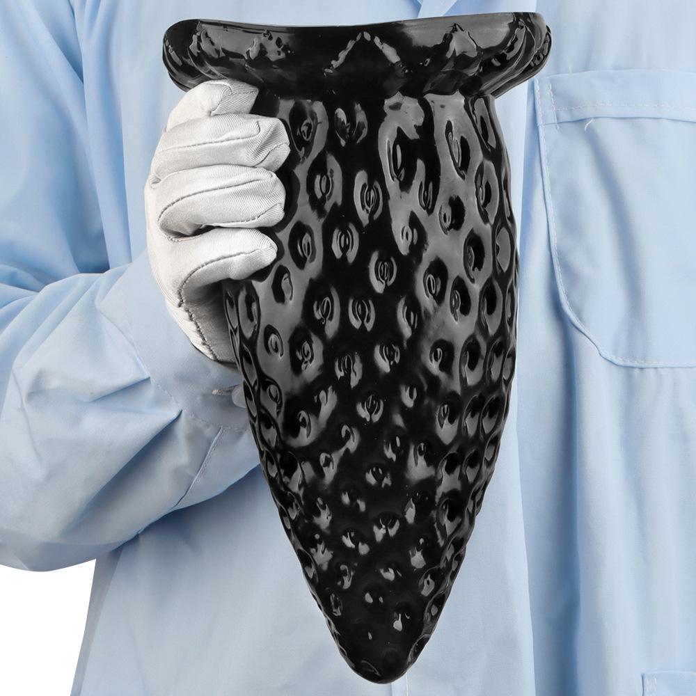 Black PVC Oversized Dildo Butt Plug Fisting Anal Dilator Masturbator Realistic Penis Sex Toys Strap on Cock BDSM