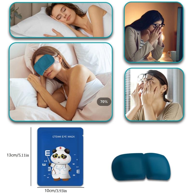 5/10PCS Lutein Steam Eye Mask, Hot Compress Eye Mask, Self-heating Eye Mask, Suitable for Sleeping, Essential for Travel, Disposable Eye Mask